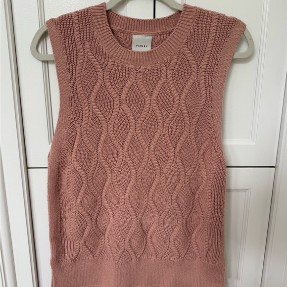 Varley Tops - Varley Dusty Rose Knit Tank Top